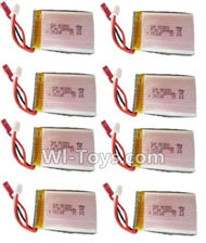 HuaJun HJ823 Parts-33 Official 7.4V 1200MAH Battery(8pcs),HuaJun Toys HJ823 RC Quadcopter Drone Spare Parts,HJ Toys HJ823 Accessoriess Replacement
