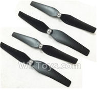 HuaJun W606-3 Parts-04 Propellers,Main rotor blades(4pcs),HuaJun Toys W606-3 RC Quadcopter Drone Spare Parts,HJ Toys W606-3 Accessoriess Replacement