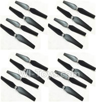HuaJun W606-3 Parts-05 Propellers,Main rotor blades(16pcs),HuaJun Toys W606-3 RC Quadcopter Drone Spare Parts,HJ Toys W606-3 Accessoriess Replacement