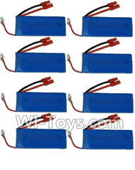HuaJun Toys W606-5 Parts-26 7.4v 2500mah Battery with Banana Plug(6pcs),HuaJun Toys W606-5 RC Quadcopter Drone Spare Parts,HJ Toys W606-5 Accessoriess Replacement