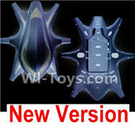 HuaJun Toys W609-7 W609-8 Parts-01-03 Upper and Bottom shell cover-Blue,HuaJun Toys W609-7 W609-8 RC Hexadcopter Drone Spare Parts,HJ Toys W609-7 W609-8 Accessoriess Replacement