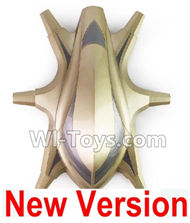 HuaJun Toys W609-7 W609-8 Parts-02-03 Upper shell cover-Golden,HuaJun Toys W609-7 W609-8 RC Hexadcopter Drone Spare Parts,HJ Toys W609-7 W609-8 Accessoriess Replacement