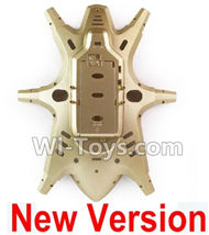 HuaJun Toys W609-7 W609-8 Parts-03-03 Bottom shell cover-Golden,HuaJun Toys W609-7 W609-8 RC Hexadcopter Drone Spare Parts,HJ Toys W609-7 W609-8 Accessoriess Replacement