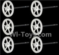 HuaJun Toys W609-7 W609-8 Parts-12-01 Main gear with hollow pipe(6pcs),HuaJun Toys W609-7 W609-8 RC Hexadcopter Drone Spare Parts,HJ Toys W609-7 W609-8 Accessoriess Replacement