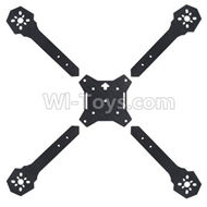 JJPRO P175 Spare Parts-08-03 Machine arm(4pcs)-Pure carbon fiber 175MM & Middle fuselage Board,JJRC JJPRO P175 RC Quadcopter Drone Spare Parts Replacement Accessories