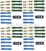 JJPRO P200 Spare Parts-09-02 Propellers,Main rotor blades(3 color,each 16pcs,Total 48pcs) & Split paddle device(4pcs),JJRC JJPRO P200 RC Quadcopter Drone Spare Parts Replacement Accessories