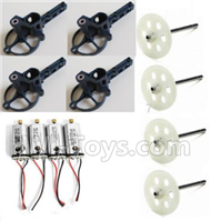 JJRC H16C Parts-10 Main gear(4pcs) & Main motor(4pcs-2cw+2ccw) & Motor seat(4pcs) For JJRC H16 H16 RC Quadcopter,Drone Spare parts