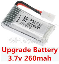 JJRC H8 Mini parts-13 Upgrade 3.7v 260mah Battery(1pcs) For JJRC H8 MINI Drone,H8 Quadcopter
