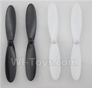 JJRC 1000 Parts-03 Main rotor blades(4pcs-2x Black & 2X White) For JJRC 1000 RC Quadcopter,RC Drone,JJ-1000 Sapre Parts