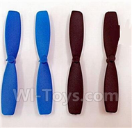 JJRC 1000 Parts-05 Main rotor blades(4pcs-2x Blue & 2X Black) For JJRC 1000 RC Quadcopter,RC Drone,JJ-1000 Sapre Parts