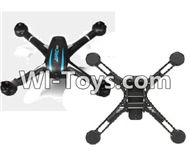 JJRC H11 H11C H11D Parts-03 Upper and Bottom shell cover-Black For JJRC H11 H11C H11D Quadcopter Spare parts,RC drone Parts,2.4G UFO Parts