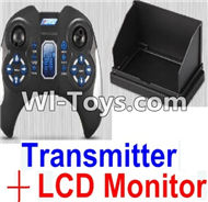 JJRC H11 H11C H11D Parts-46 Transmitter and LCD Monitor For JJRC H11 H11C H11D Quadcopter Spare parts,RC drone Parts,2.4G UFO Parts