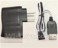 JJRC H21 Parts-25 USB-TO-Socket conversion plug & USB Charger For JJRC H21 H21 Quadcotper parts,H21 Drone Spare parts,2.4V UFO