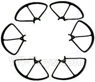JJRC H21 Parts-27 Outer protect frame(6pcs-Black) For JJRC H21 H21 Quadcotper parts,H21 Drone Spare parts,2.4V UFO