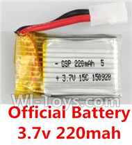 JJRC H22 Parts-06 Official 3.7v 220mah Battery(1pcs) For JJRC H22 H22C Quadcopter Spare parts,RC drone Parts,2.4G UFO Parts