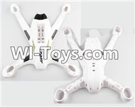 JJRC H26 H26C H26W Parts-02 Upper and Bottom shell cover-White For JJRC H26 H26C H26D H26W Quadcopter Spare parts,RC drone Parts,2.4G UFO Parts