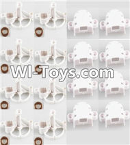 JJRC H26 H26C H26W Parts-20 Motor seat with Copper sleeve(8pcs) & Motor Cover(8pcs) For JJRC H26 H26C H26D H26W Quadcopter Spare parts,RC drone Parts,2.4G UFO Parts