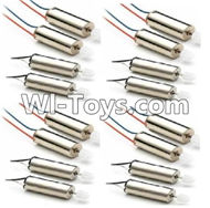 JJRC H29 H29C H29W H29G Parts-36 rotating Motor with red and Blue wire(8pcs) & Reversing-rotating Motor with Black and white wire(8pcs) For JJRC H29 H29C H29W Quadcopter Spare parts,RC drone Parts,2.4G UFO Parts