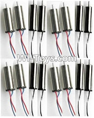 JJRC H30 H30C H30W Parts-11 Rotating Motor with red and Blue wire(8pcs) & Reversing-rotating Motor with Black and white wire(8pcs) For JJRC H30 H30C H30W Quadcopter Spare parts,H30 H30C H30W RC drone Parts,2.4G UFO Spare Parts