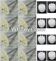 JJRC H31 H31C H31W Spare Parts-18 Main gear with hollow pipe(8pcs) & Small motor gear(8pcs),JJRC H31 H31C H31W RC Quadcopter Drone Spare Parts Replacement Accessories