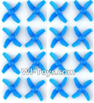 JJRC H36 Spare Parts-04 Propellers,Main rotor blades(16pcs)-Blue,JJRC H36 RC Quadcopter Drone Spare Parts Replacement Accessories