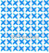 JJRC H36 Spare Parts-05 Propellers,Main rotor blades(64pcs)-Blue,JJRC H36 RC Quadcopter Drone Spare Parts Replacement Accessories