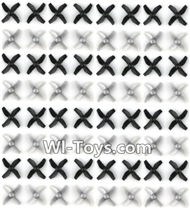 JJRC H36 Spare Parts-08 Propellers,Main rotor blades(64pcs)-Gray,JJRC H36 RC Quadcopter Drone Spare Parts Replacement Accessories