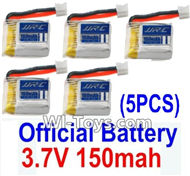 JJRC H36 Spare Parts-13 Official 3.7v 150mah Battery(5pcs),JJRC H36 RC Quadcopter Drone Spare Parts Replacement Accessories