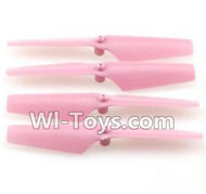JJRC H37 Spare Parts-03-02 Main rotor blades,Propellers(4pcs)-Pink,JJRC H37 RC Quadcopter Drone Spare Parts Replacement Accessories,H37 ELFIE Pocket Selfie Drone Parts