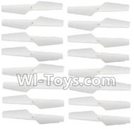 JJRC H37 Spare Parts-03-03 Main rotor blades,Propellers(16pcs)-White,JJRC H37 RC Quadcopter Drone Spare Parts Replacement Accessories,H37 ELFIE Pocket Selfie Drone Parts