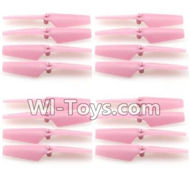 JJRC H37 Spare Parts-03-04 Main rotor blades,Propellers(16pcs)-Pink,JJRC H37 RC Quadcopter Drone Spare Parts Replacement Accessories,H37 ELFIE Pocket Selfie Drone Parts