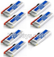 JJRC H37 Spare Parts-17-03 3.7V 500mAh Battery(6pcs),JJRC H37 RC Quadcopter Drone Spare Parts Replacement Accessories,H37 ELFIE Pocket Selfie Drone Parts