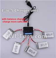 JJRC H37 Spare Parts-18-02 Upgrade 1-to-5 charger and balance charger(Not include the 5 battery),JJRC H37 RC Quadcopter Drone Spare Parts Replacement Accessories,H37 ELFIE Pocket Selfie Drone Parts