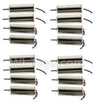 JJRC H6 H6C H6D Parts-12 Main motor with Black and White Wire(8pcs-(CW) & Main motor with Red and Blue wire(8pcs-CCW) For JJRC H6 H6C H6D Drone,RC Quadcopter spare parts