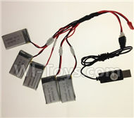 JJRC H6 H6C H6D Parts-24 USB Charger wire & Upgrade 1-to-5 Conversion wire((Not include the 5 battery) For JJRC H6 H6C H6D Drone,RC Quadcopter spare parts