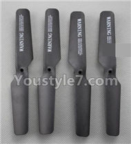 JJRC H8C H8D Parts-28 Propellers,Main rotor blades(4pcs)-Black For JJRC H8C H8D Quadcopter Parts,Drone parts,Camera spare parts