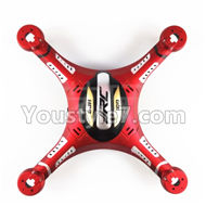 JJRC H8C H8D Parts-38 Upper and bottom shell cover,Canopy-(Red) For JJRC H8C H8D Quadcopter Parts,Drone parts,Camera spare parts