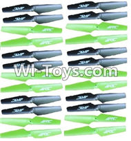 JJRC H9D H9W Parts-07 Propellers,Main rotor blades(24pcs)-12X Green and 12X Black For JJRC H9 H9D H9W Quadcopter Spare parts,RC drone Parts,2.4G UFO Parts