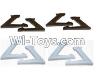 JJRC H9D H9W Parts-13 Landing skid,Landing gear,Undercarriage(8pcs)-4pcs Black and 4pcs White For JJRC H9 H9D H9W Quadcopter Spare parts,RC drone Parts,2.4G UFO Parts
