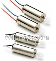 JJRC H9D H9W Parts-22 rotating Motor with red and Blue wire(2pcs) & Reversing-rotating Motor with Black and white wire(2pcs) For JJRC H9 H9D H9W Quadcopter Spare parts,RC drone Parts,2.4G UFO Parts