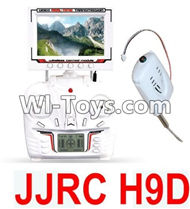 JJRC H9D H9W Parts-49 H9D Transmitter with LCD Screen & FPV Real-time image transmission aerial HD Camera unit and LCD Screen For JJRC H9 H9D H9W Quadcopter Spare parts,RC drone Parts,2.4G UFO Parts