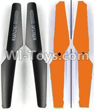 Lead Honor LH-X16 X16C X16WF X16DV Spare Parts-24 Propellers,Main rotor blades(2X Black,2X Orange),Lead Honor LH-X16 X16C X16DV X16WF RC Quadcopter Drone Spare Parts Accessories,LH-X16 Replacement parts
