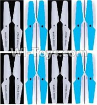 Lead Honor LH-X16 X16C X16WF X16DV Spare Parts-25 Propellers,Main rotor blades(8X White,8X Blue),Lead Honor LH-X16 X16C X16DV X16WF RC Quadcopter Drone Spare Parts Accessories,LH-X16 Replacement parts