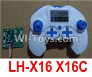 Lead Honor LH-X16 X16C X16WF X16DV Spare Parts-41 Transmitter,Remote Control & Circuit board,Receiver board(Can only be used for LH-X16 X16C Quadcopter),Lead Honor LH-X16 X16C X16DV X16WF RC Quadcopter Drone Spare Parts Accessories,LH-X16 Replacement part