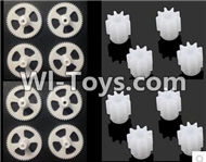 LH-X10 X10C X10WF Parts-46 Big Main gear(8pcs) & Small gear for the Main motor(8pcs)-9 Teeth For Lead Honor LH-X10 LH-X10C LH-X10WF Quadcopter parts rc drone parts