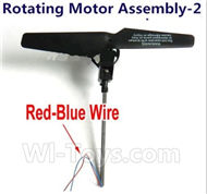 lead Honor LH-X4 X4C Parts -13 Rotating Motor Assembly-2 with Black Blade(The motor wire is Red and Blue wire) For Lead Honor LH-X4 Quadcopter parts rc drone parts