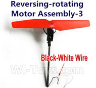lead Honor LH-X4 X4C Parts -14 Reversing-Rotating Motor Assembly-3 with Red Blade(The motor wire is Black and White wire) For Lead Honor LH-X4 Quadcopter parts rc drone parts