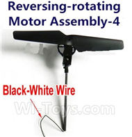 lead Honor LH-X4 X4C Parts -15 Reversing-Rotating Motor Assembly-4 with Black Blade(The motor wire is Black and White wire) For Lead Honor LH-X4 Quadcopter parts rc drone parts