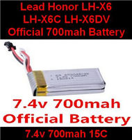LH-X6 X6C X6DV Parts -16 Official 7.4v 700mah battery For Lead Honor Quadcopter rc drone parts