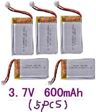 LH-X8 X8C X8DV X8WF Parts-23 Official 3.7v 600mah battery(5pcs) For Lead Honor LH-X8 LH-X8C LH-X8DV LH-X8WF Quadcopter parts rc drone parts